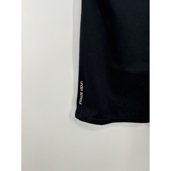 Under Armour Sweatpants Mens Small Semi-Fitted Black Drawstring Logo - Picture 6 of 6